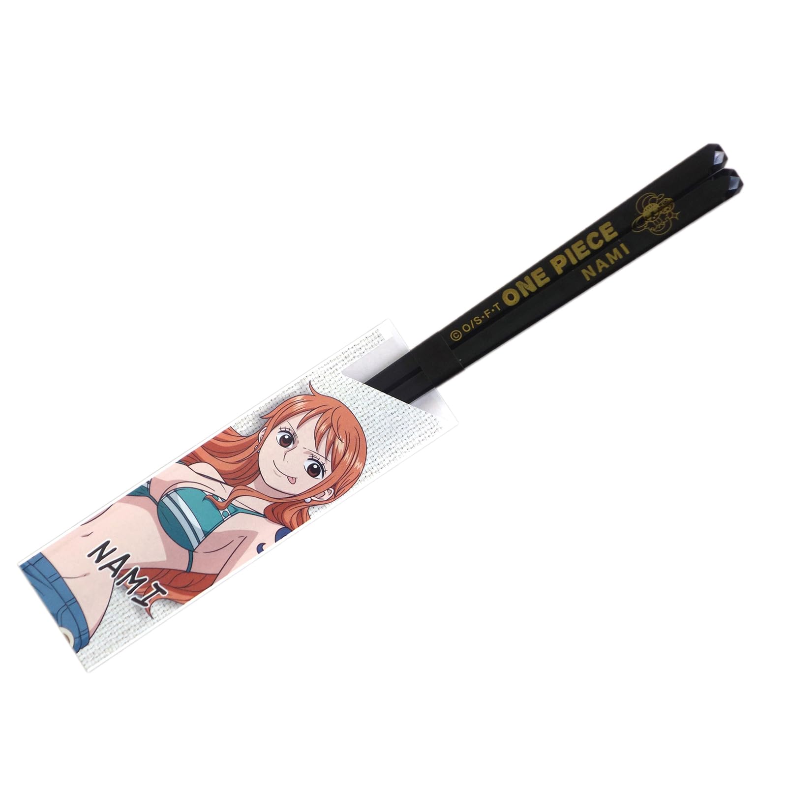 One Piece Nami Straw Hat Pirates Clear Chopsticks 23cm Dishwasher Safe Made in Japan 491554 чёрный