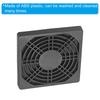 PATIKIL 92mm Fan Dust Filter, Ventilation Fan Filter, Grill Guard, with Screws, 4 Pieces, ABS Fan Protection, DIY, Black
