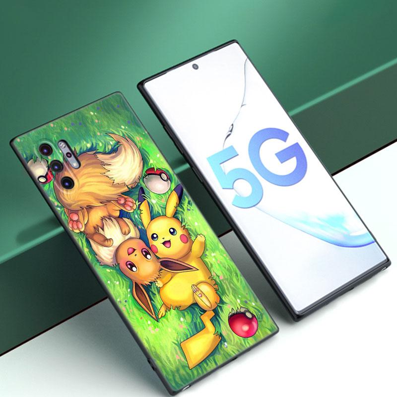 Cute P-Pikachu Phone Case For Samsung Note 10 Lite 20 Ultra M04 M13 M32 4G M14 M15 M34 M52 M53 M54 M55 5G M11 M12 M21 M31 M51