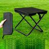 Camping Stool Steel Frame Heavy Duty Portable Folding Stool for Fishing Hiking Outdoor Activities