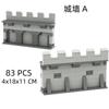 Lion Fortress Castle Modular Wall Tower Corner Medieval Military Soldier Figure Scene Ornament