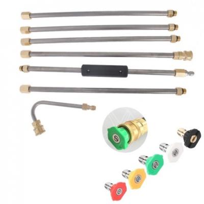 5 Reinigerdüsen und Schlauch Hochdruckreiniger Verlängerungsstab Set Kit 4000PSI