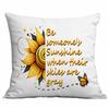 Retro Sunflower Sun Pillow Case Home Sofa Cushion Pillow Case