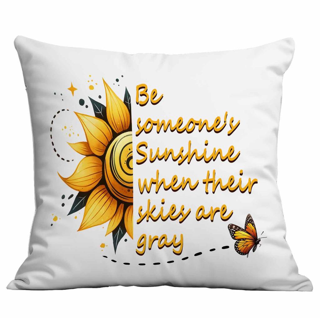 Retro Sunflower Sun Pillow Case Home Sofa Cushion Pillow Case