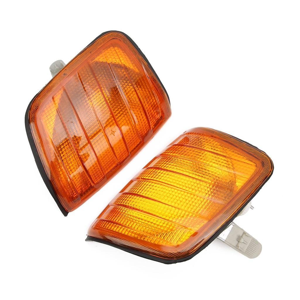 2pcs Amber Corner Parking Light Housing 183290012B Replacement for MercedesBenz Eclass W124 19851995