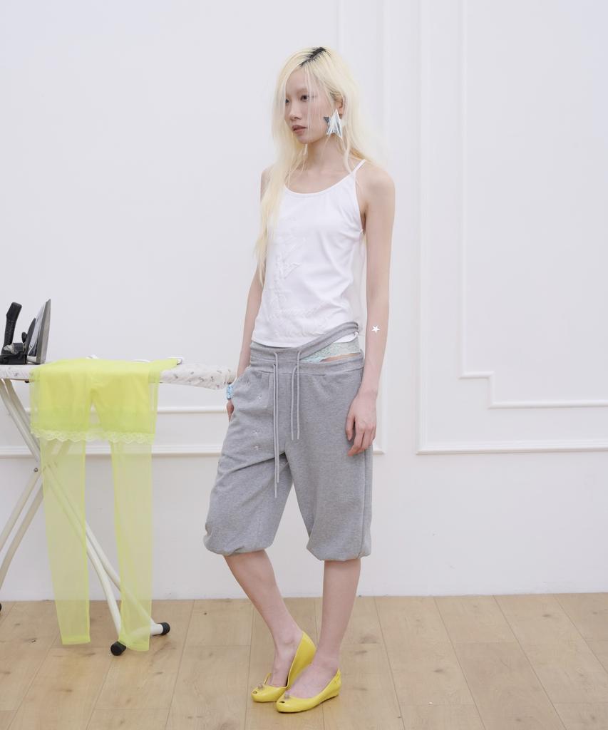 Soleubelum Split Waist Capri Pants