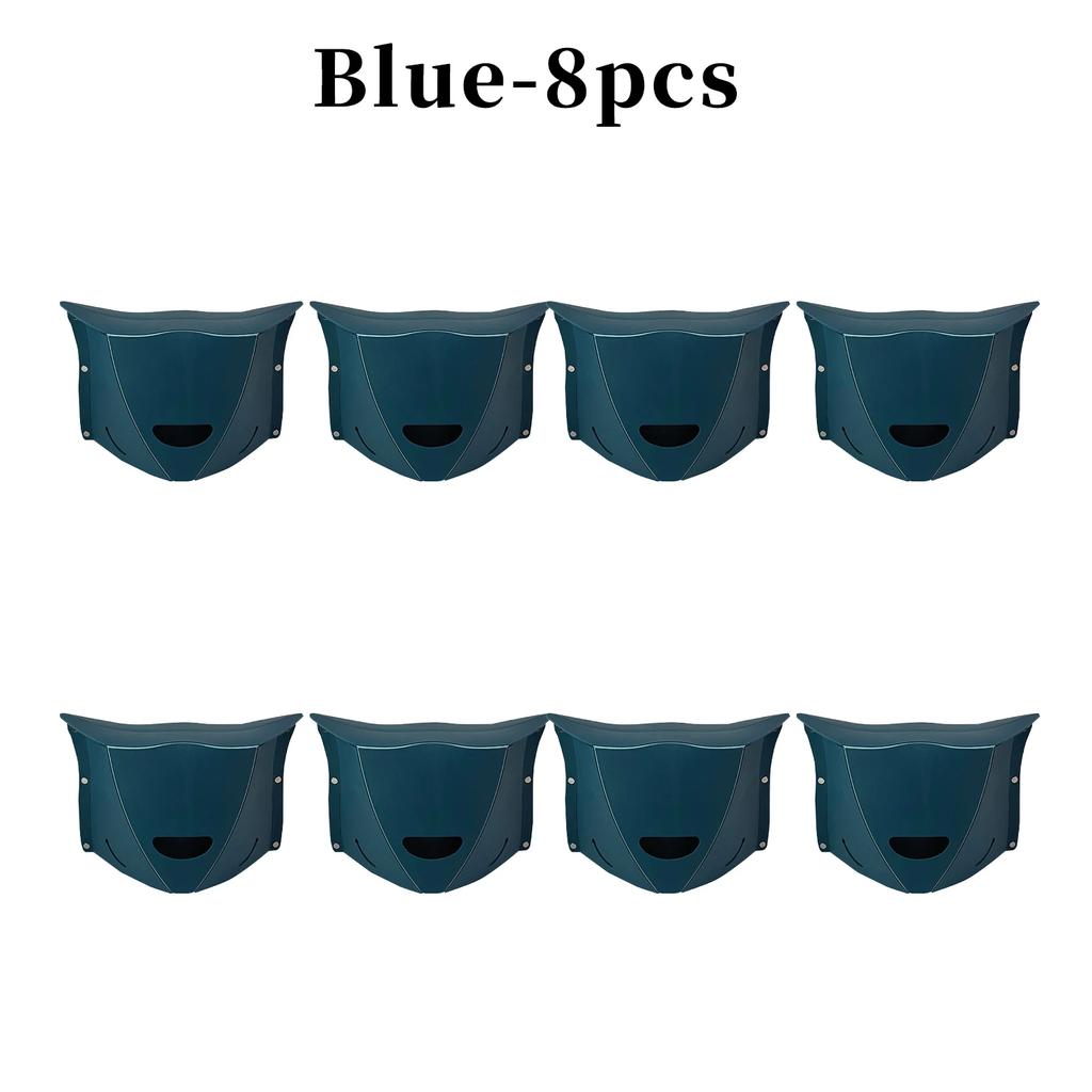 1/1/8PCS Portable Plastic Folding Stool Ultra-thin Paper Seat Outdoor Travel Train Portable Stools