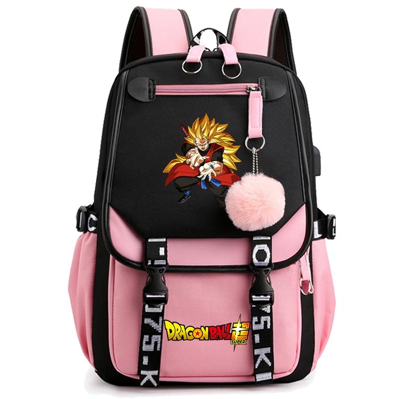 Anime Dragon Ball Bag Large Capacity Backpack for Women Anti Theft Travel Bag Back To Schoolbag for Teenager Girl Laptop Bag Women Travel Bag Mochila