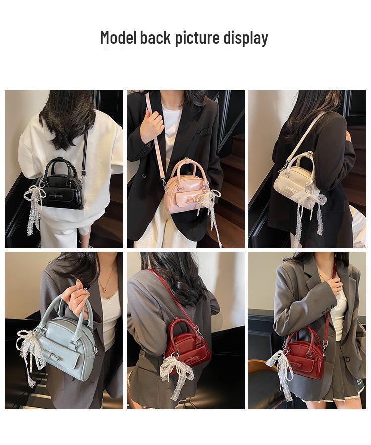 Women's Spring/Summer 2025 Korean-Style Ribbon Crossbody Handbag