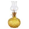 Colorful Glass Ghee Lamp for Buddha, Windproof Kerosene Oil Lamp, Dimmable and Everlasting, Perfect for Worship.