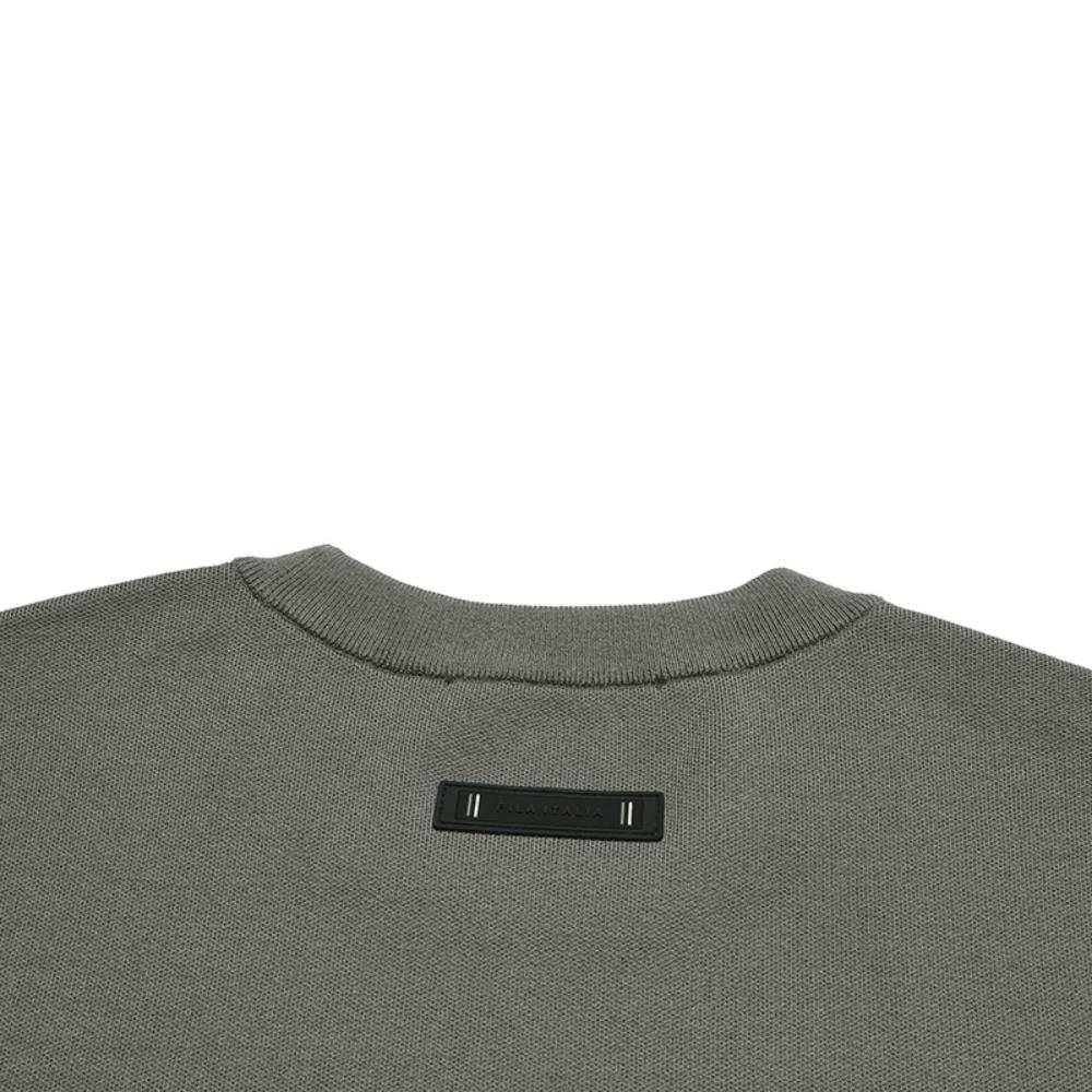 FILA Golf Collection Fashionable Classic Retro Sports Casual Versatile Simple Comfortable Crew Neck Sweater Men sweater Dust-Gray A11M615405FDY