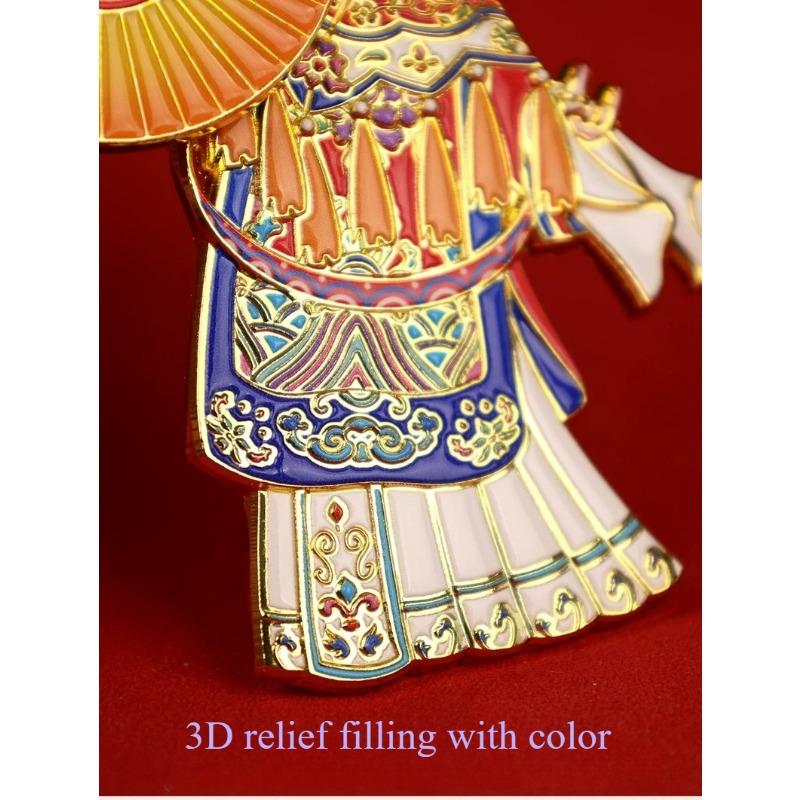 Beijing Opera Character Refrigerator Sticks, Opera Noble Consort Decoration Magnetic Sticks, Beijing Cultural and Creative Industry