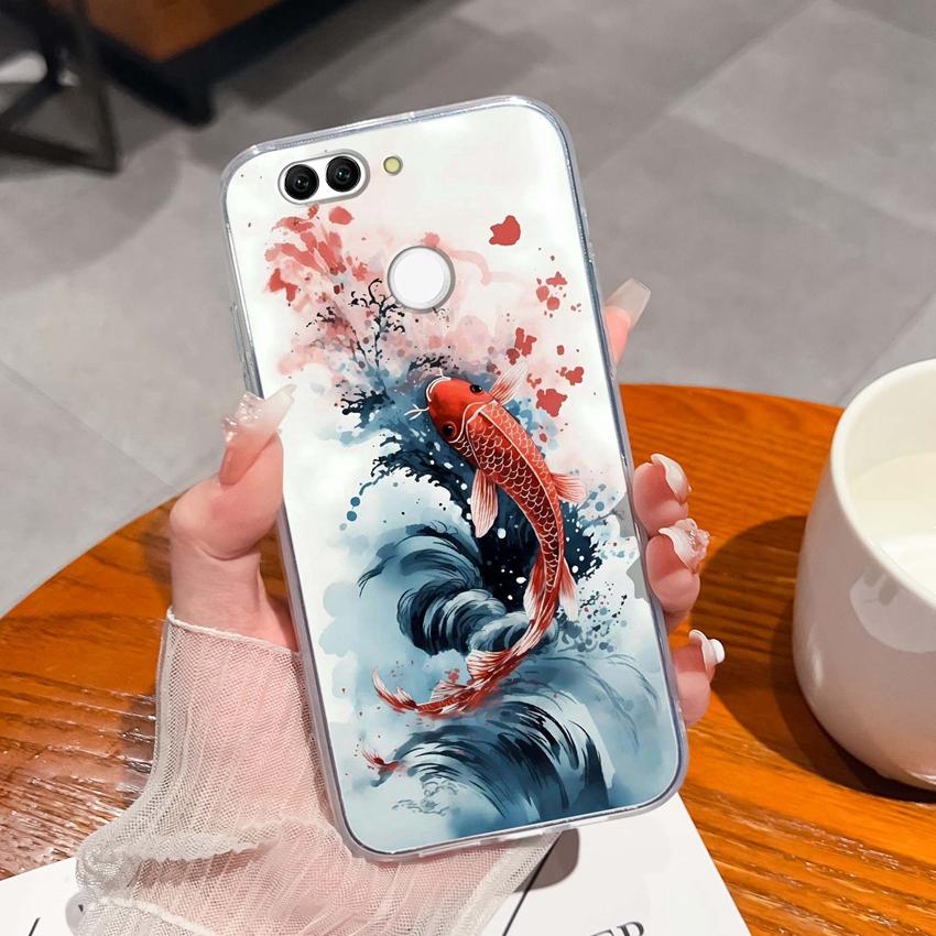 For Huawei Nova 2 2S 3 3e 4 4e 5 5i 7i 6 7 SE Luxury Clear Phone Case Beautiful Butterfly Wing Pattern Soft Silicone Anti Fall Shell For Huawei Casing