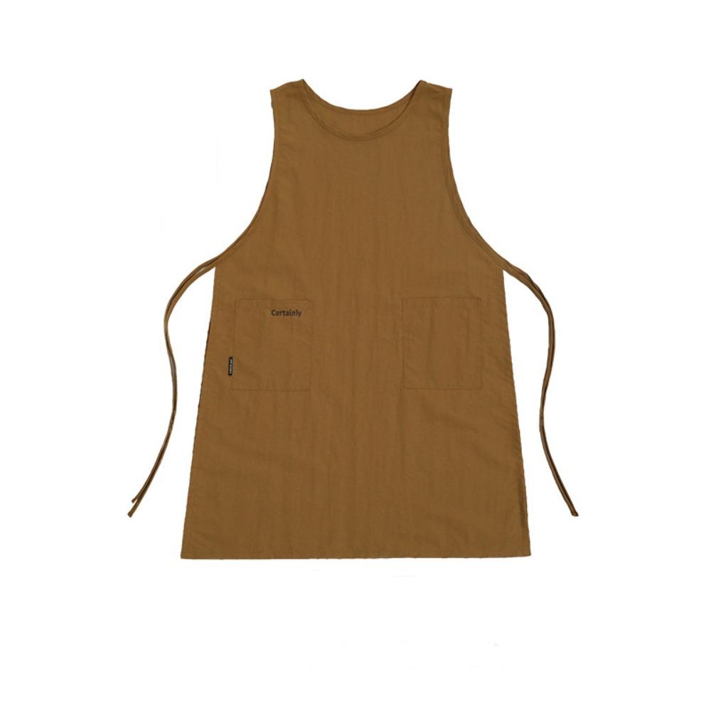 Fashion Japanese Style Long Vest Anti-dirty Waterproof Kitchen Aprons Multipurpose Nail Salon Beauty Apron