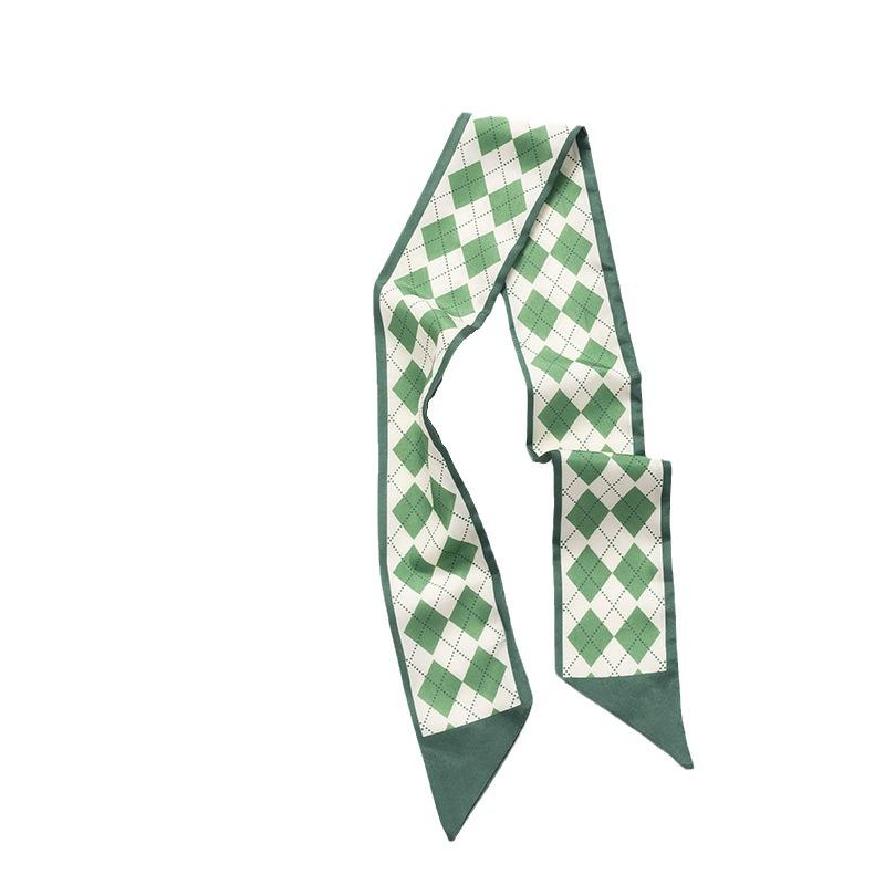New Fashion Bohemian Flower Printed Elastic Silk Scarf Hair Band for Women Long Bow Ribbon Ponytail Hair Bands Hair Accessories