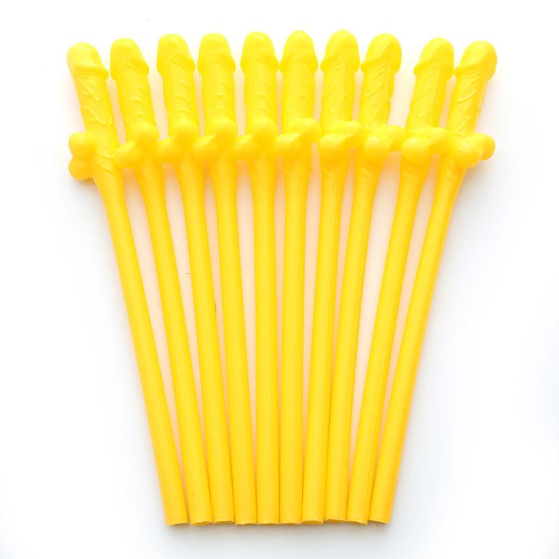 Hens Party Accessory Drink Plastic Willy Dick Dicky Straws Novelty Nude Straw