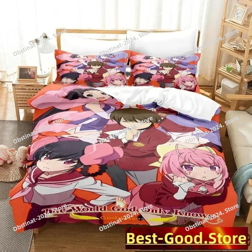 3D Print Anime The World God Only Knows Bedding Set Boys Girls Twin Queen King Size Duvet Cover Pillowcase Bed boys Adult
