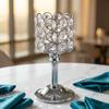8.27x3.15in Crystal Metal Candle Holder Fireplace Home Candle Stand  Household Desktop Setup