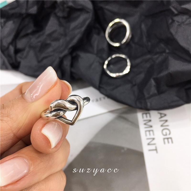 Fashion Ladies Finger Ring Chain Shape Accessory Everyday Wear Adjustable Gift