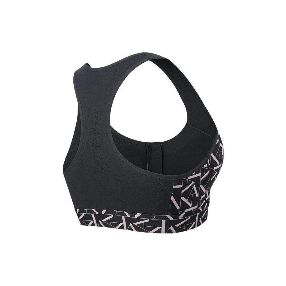 Anta Full Print Yoga Fitness Sports Bra Women Underwear Black 162247103-1