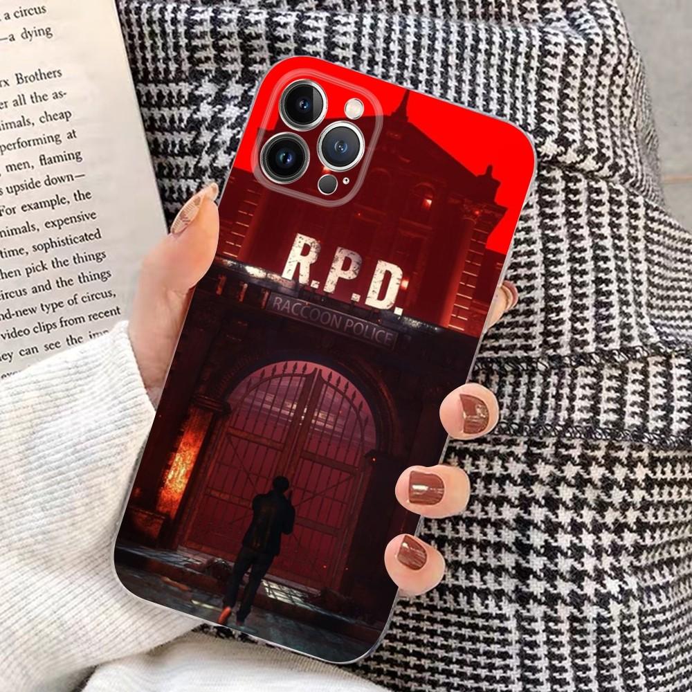 

R-Resident-Game-E-Evil Phone Case For iPhone 15 14 11 12 13 Mini Pro XS Max Cover 6 7 8 Plus X XR SE 2020 Funda Shell iPhone 14 plus