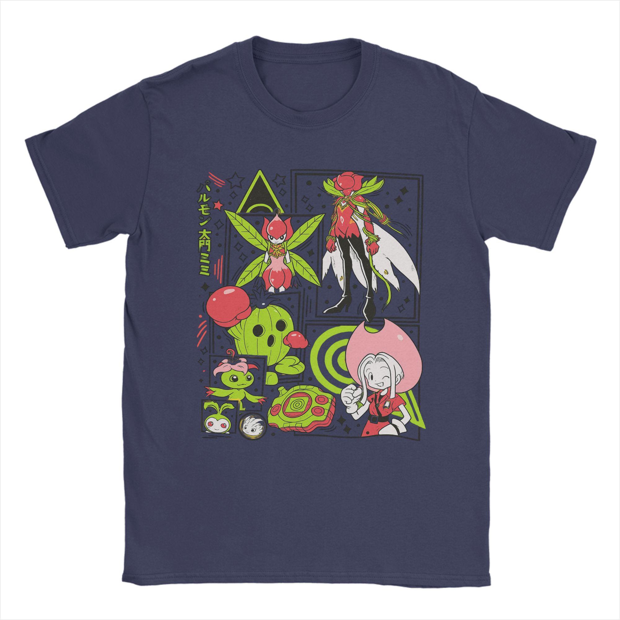 Veemon Digimon Adventure Guilmon Omnimon T Shirts Pure Cotton Novelty T-Shirts Tee Shirt Short Sleeve Clothing Plus Size 4XL