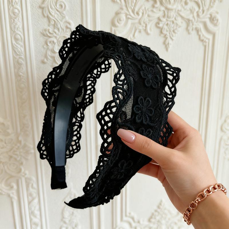 Korean Dongdaemun Lace Retro Headband - Versatile, Simple, French Influencer Style