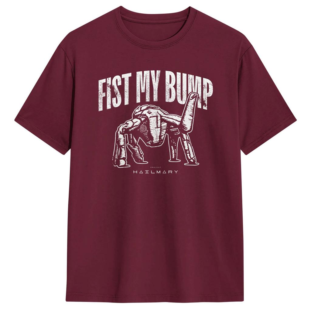 Fist My Bump Project Hail Mary Cotton T Shirt For Unisex Summer  Y2K Funny TShirts Fashion Tee Shirt Plus Size Wholesale Tops