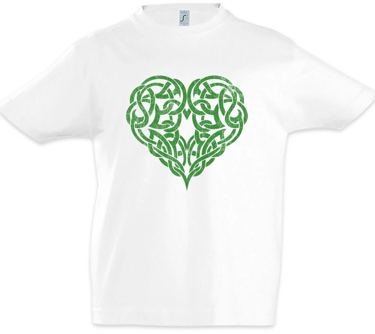 Celtic Heart Boys T-Shirt Celts Symbol Sign Knot Tattoo Celts Celtic Heart- 130