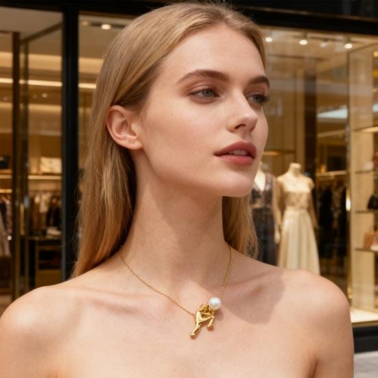 Collier Pendentif Sisyphe Fausse Perle Longueur Réglable Collier Mythe Grec Symbole Persévérance Bijou Cadeau