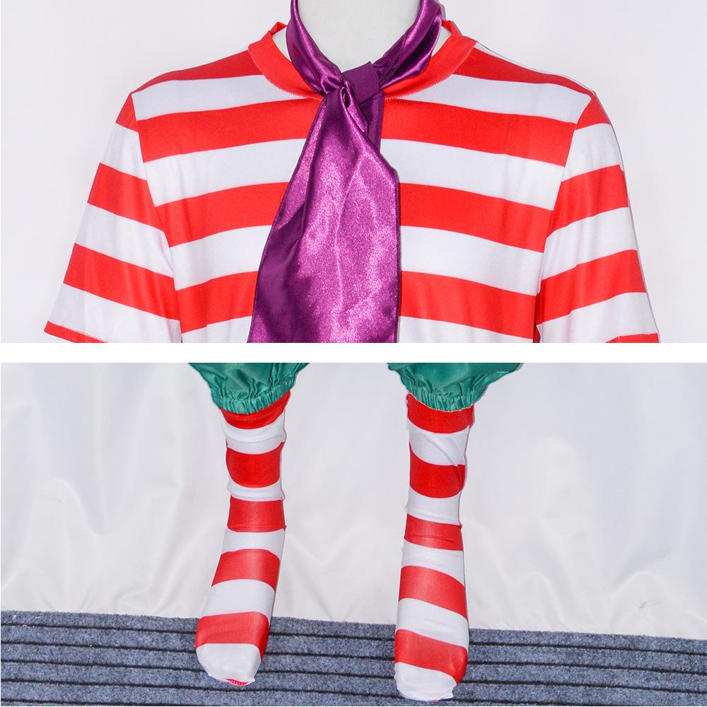 ONE PIECE Bara Bara no Mi Payaso Buggy Disfraz Cosplay Fiesta de Halloween Conjunto de Atuendo para Juego de Rol