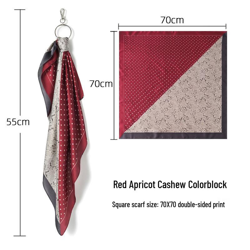 Retro Paisley Multi-use Silk Scarf: Large Square for Street Dance, Hip Hop, Neckerchief for Men & Women