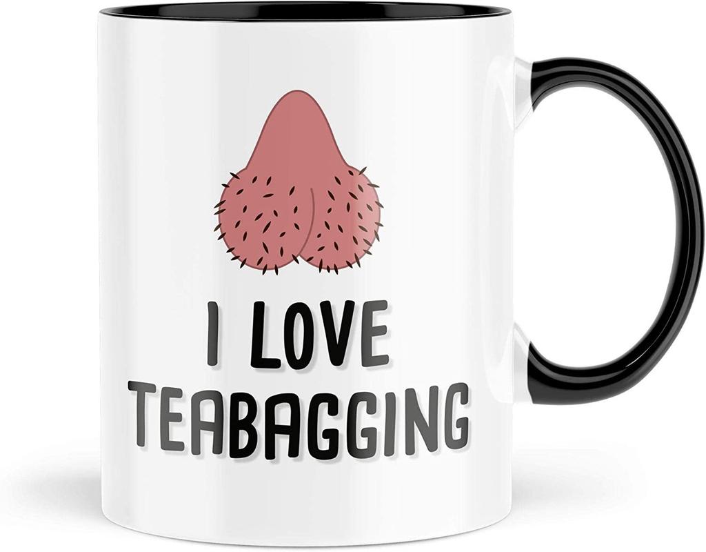 Loveteabagging Hanging Tea Bag Ceramic Coffee Mug Water Cup Temperature-Sensitive Color-Changing Cup Teabagging