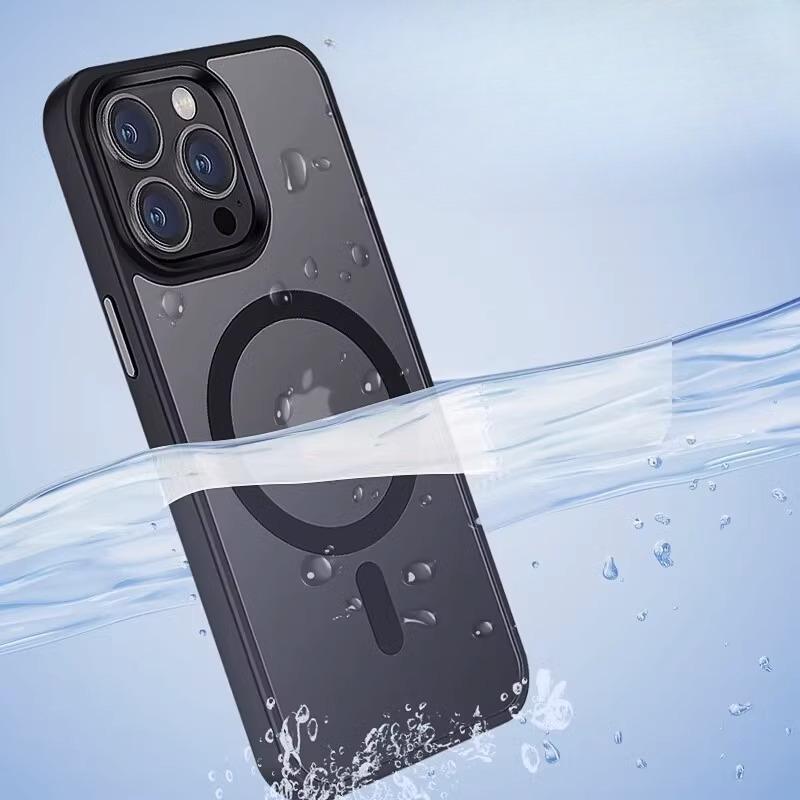 Applicable To Apple 15 Mobile Phone Case IPhone 17 ProMax Anti Fall Magsafe Magnetic Case 13pro Wireless Charging
