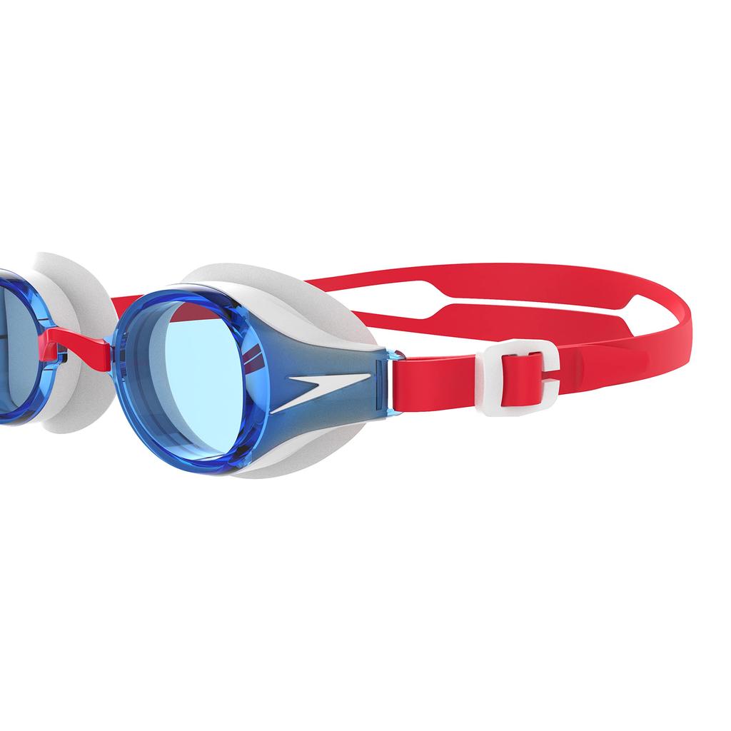 Speedo Hydropure Junior Free Size Goggles, Unisex, SEB02211, Red/Blue,