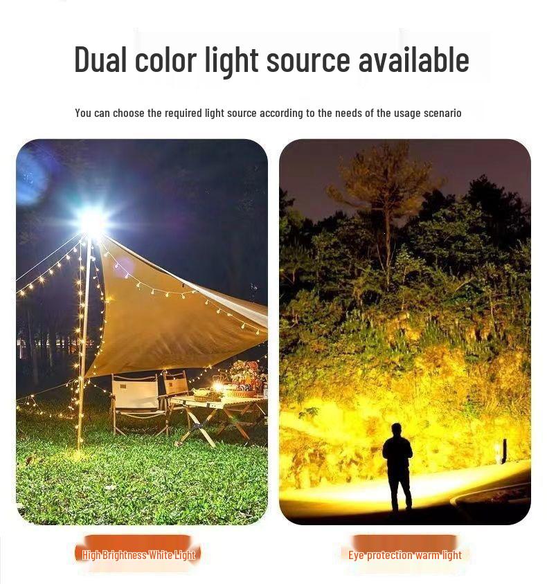 Rechargeable Super Bright Magnetic Outdoor Stall & Camping UFO Light with Long Battery Life