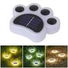 Waterproof Solar Cat Paw Ground Lights for Outdoor Garden, Courtyard, Stair Decoration, and Balcony Ambiance