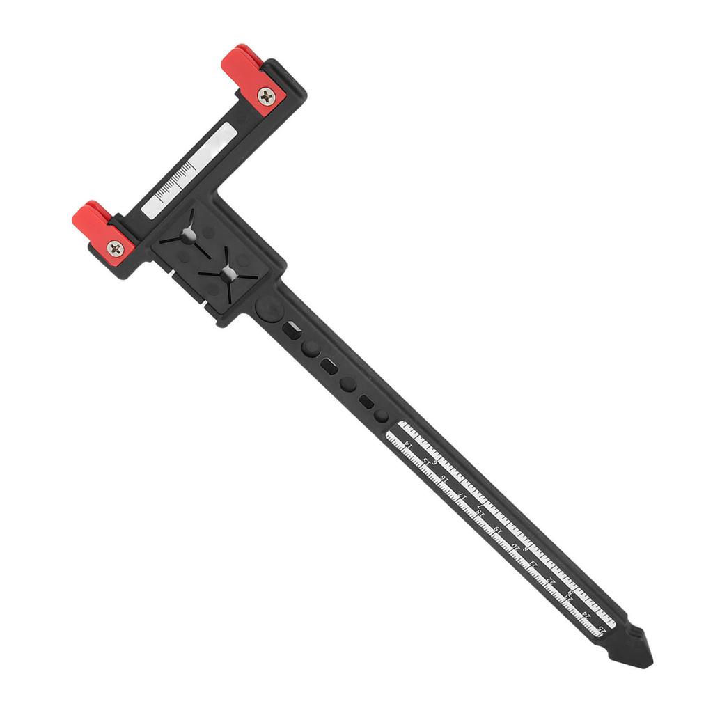 Arrow Measuring T Ruler Plastic Accurate Compound Recurve Bow Tuning T Ruler for Archery Black