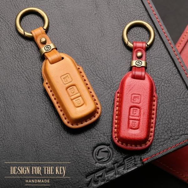 NBOX Custom Genuine Leather Key Case for NBOX and Custom [smasol] JF1, JF2, JF3, JF4, 3-Button, 4-Button, Single-Slide, Design, Double-Slide (3D