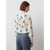 Langzi Polka Dot Scarf Collar Blouse
