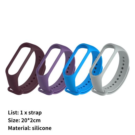 Silicone Wristband Bright Cozy Wear Easy Color Adjustable Installation Detachable Replacement Strap Fashion