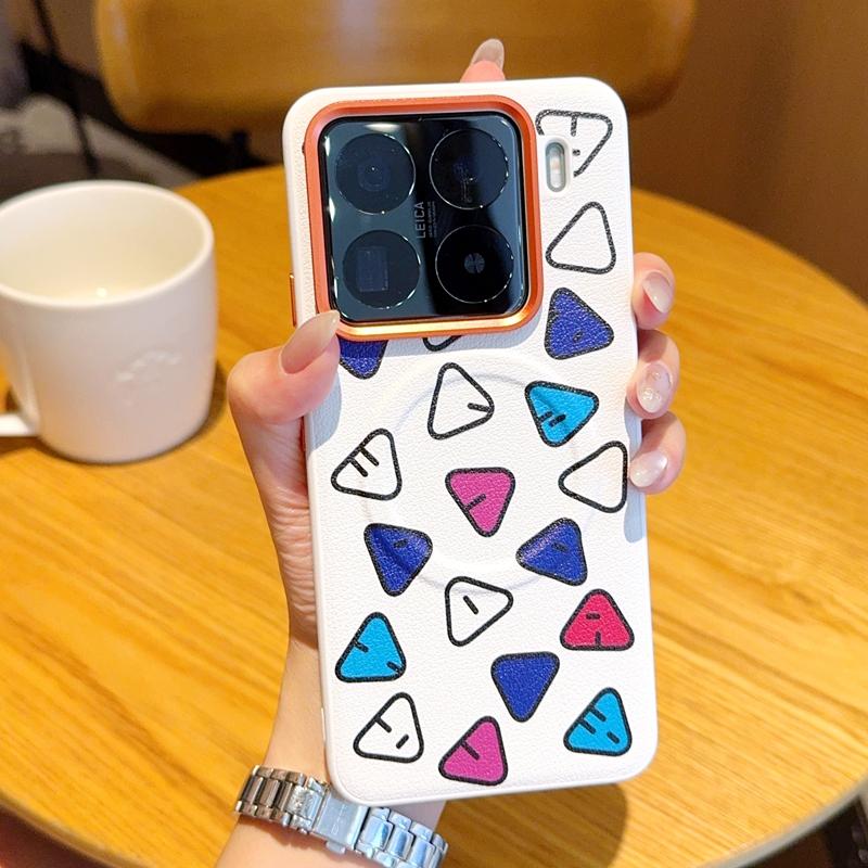 For Xiaomi 15 15 Pro 14 14 Pro Plating Pattern Magnetic Anti-Fingerprint Anti-Drop Phone Case For Xiaomi 15