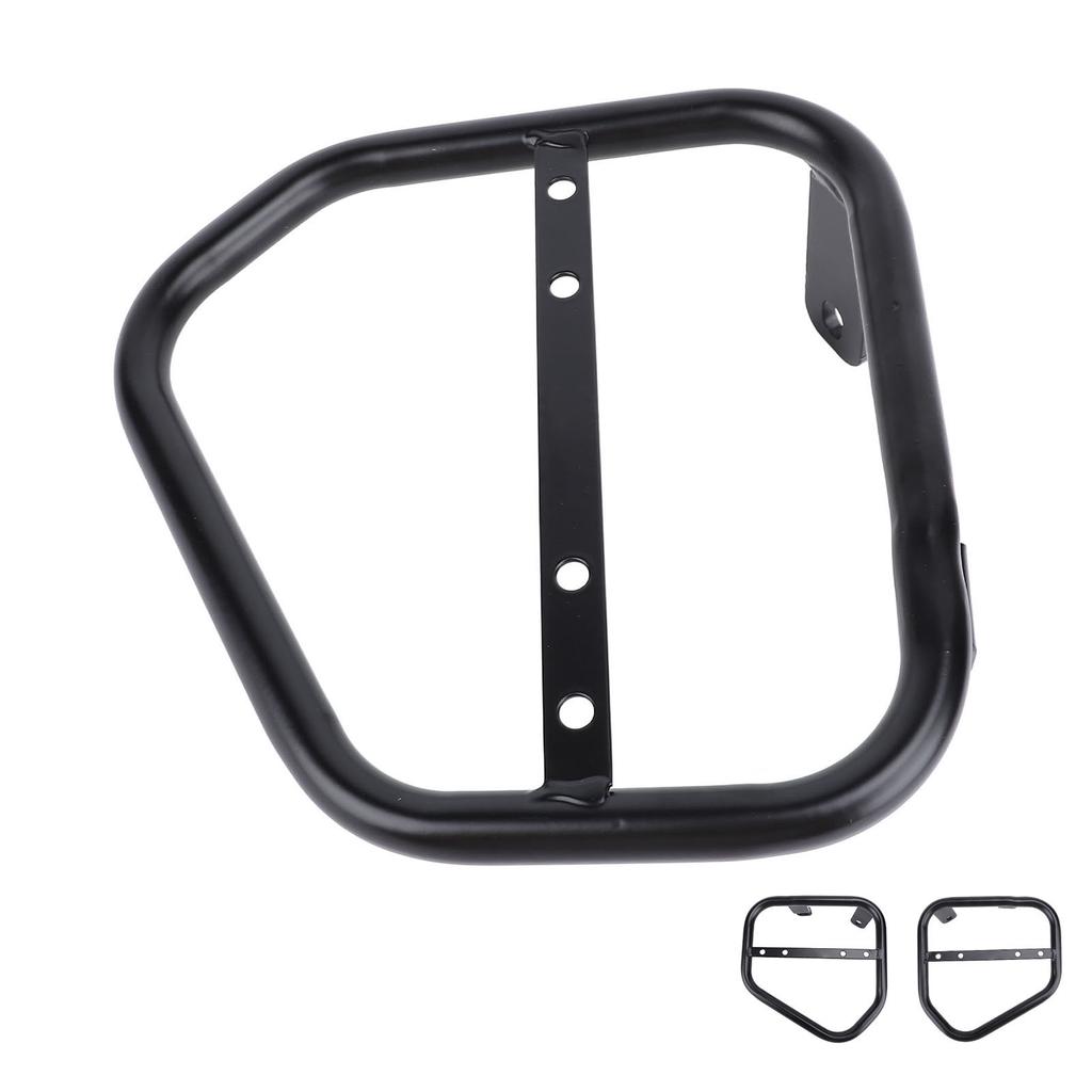 Motorcycle Side Trunk Bag Bracket Extra Storage Iron Motorcycle Side Mount Luggage Shelf for Scrambl