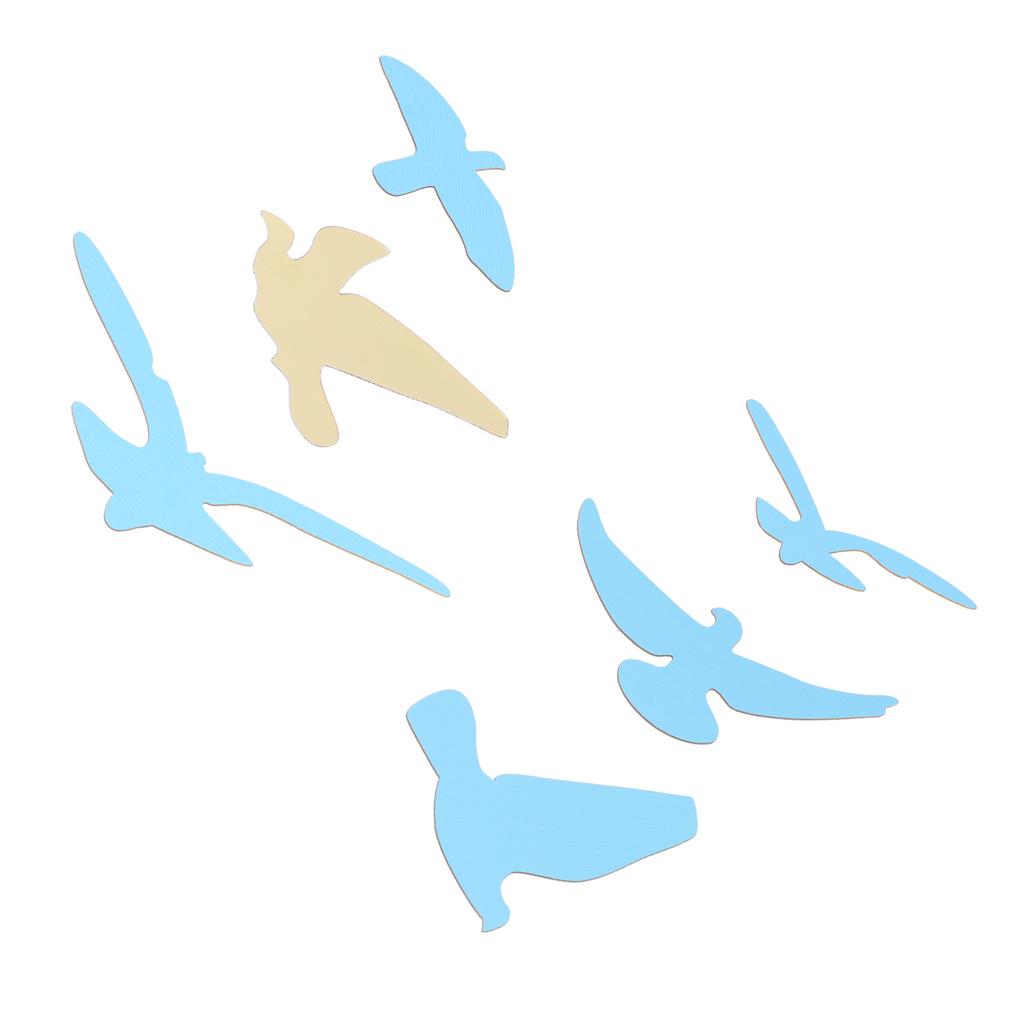 Bird Shape Mirror Wall Sticker Wall Decals for Living Room Bedroom Decoration