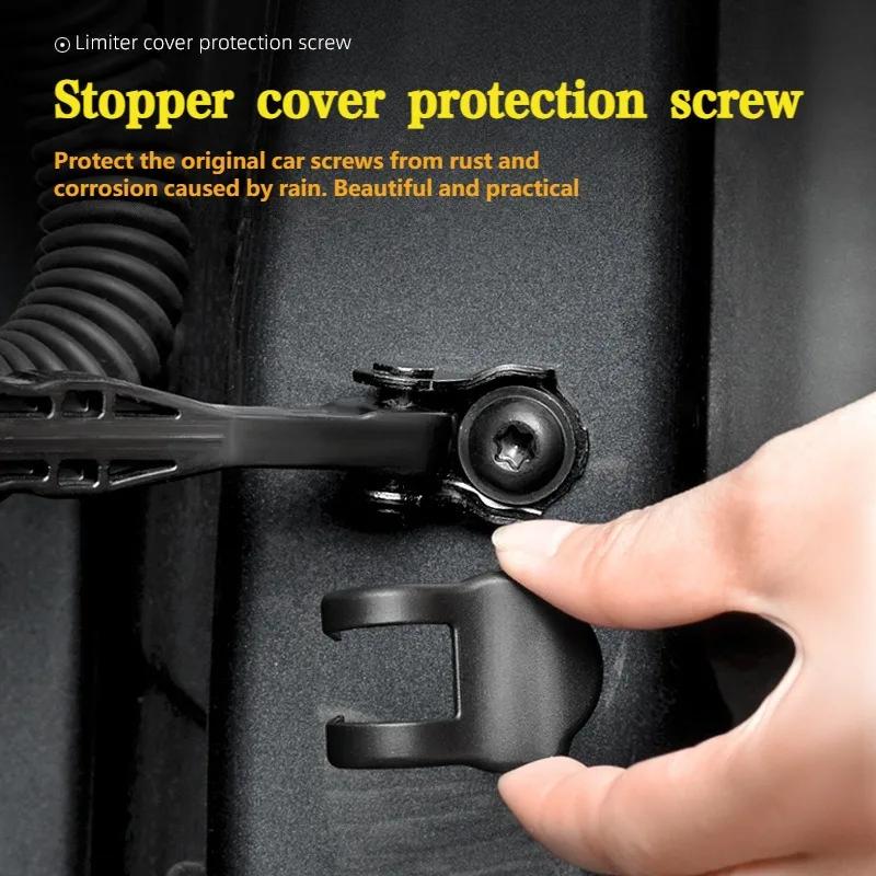 For 2016-2024 Tesla Model 3 Model Y Door Lock Cover Protective Latch Cover Door Stop Cover Set of 8 Car Accessories