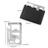 11 in 1 Outdoor Pocket Tool Stainless Steel Lifesaving Card EDC Survival Tool
