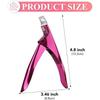 Professional Nail Clipper U Shape Stainless Steel Trimming Straight Cutter With 10Pcs Magnet Nail Art Trimmer Kit Manicure Salon
