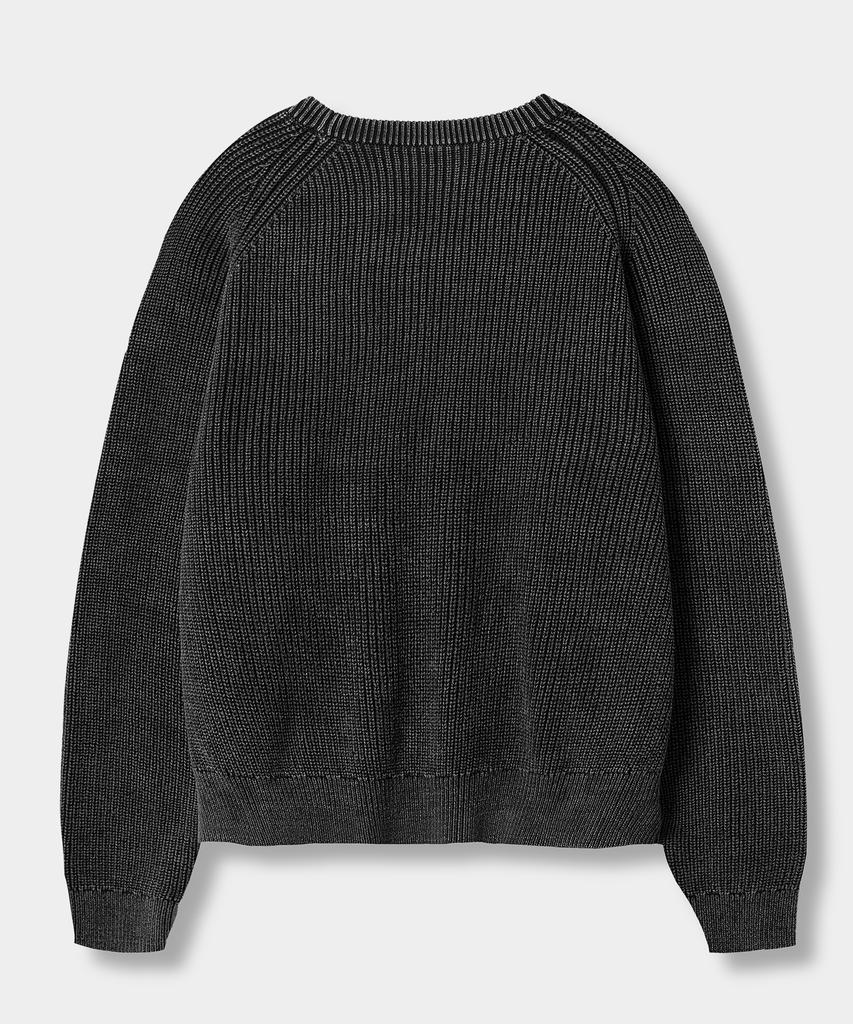 Dimiteulibeullaeg Vlad Pigment Raglan Hacci Round Knit_Pigment Charcoal