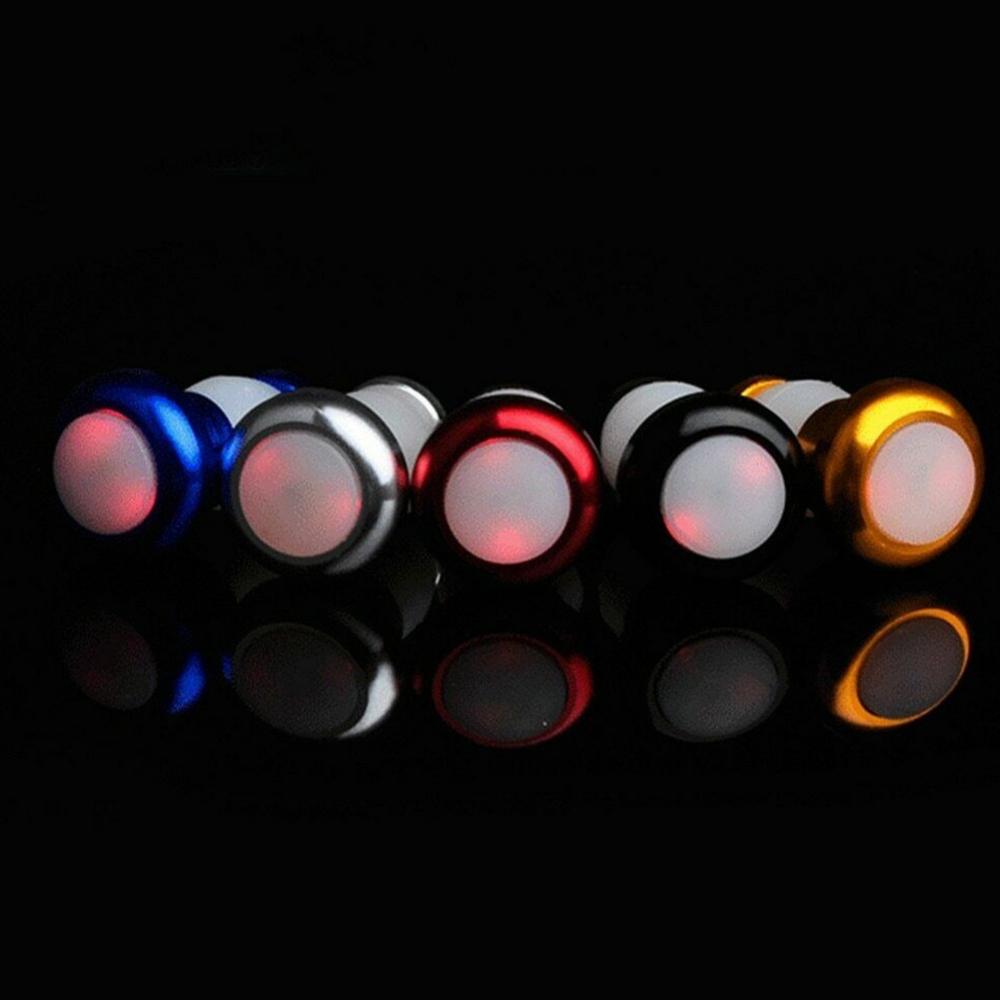 1 Pair Safety Cycling Bike Turn Signal Handle Bar End Plug Led Red Light Lamp Ma