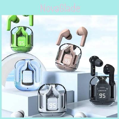 Transparent Wireless In-ear Air31 Tws Earbuds With Noise Cancelling And Led Display For Sports White